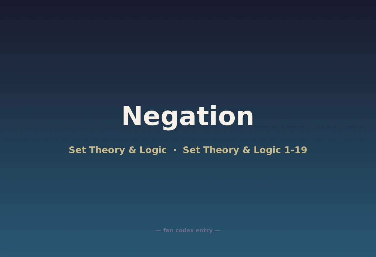Negation