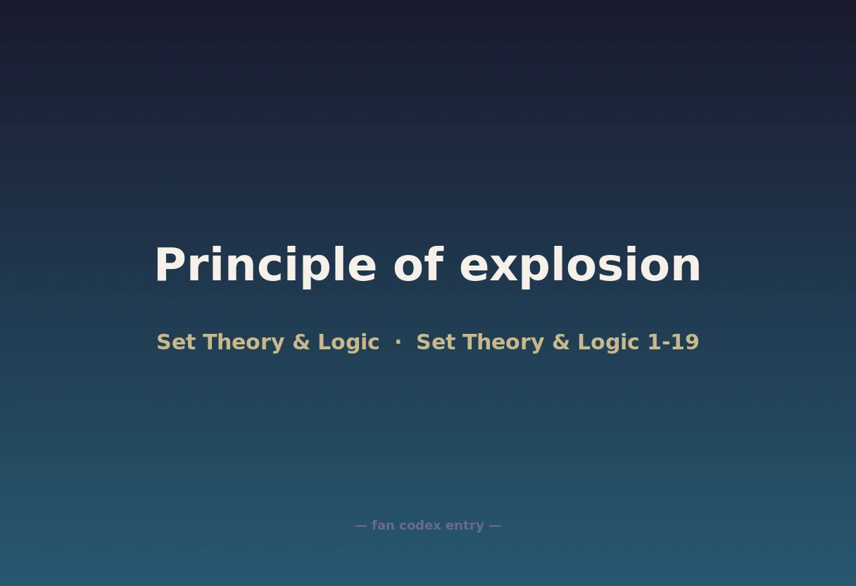 Principle of explosion