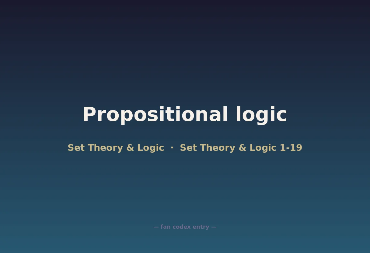 Propositional logic