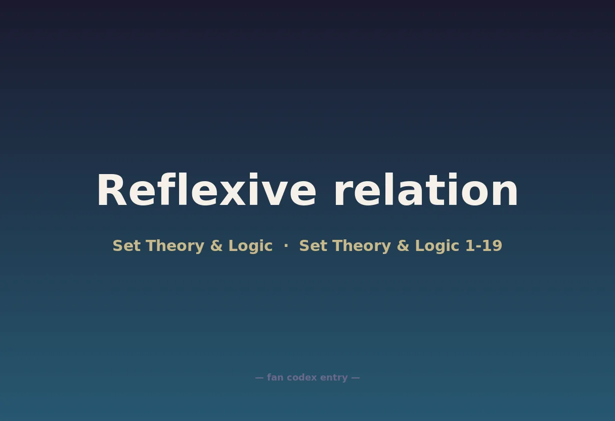 Reflexive relation