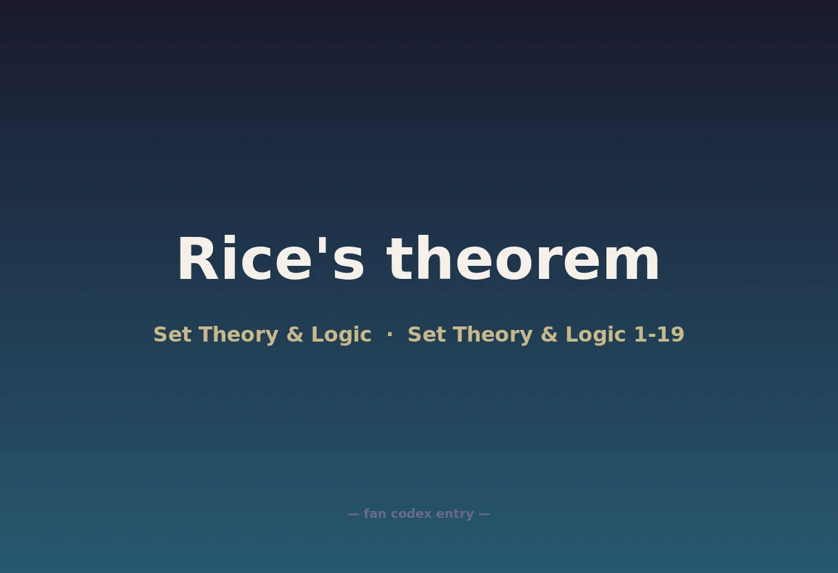 Rice's theorem